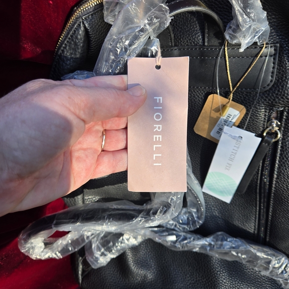 Fiorelli Prunella Black Pebble Backpack NWT Faux Leather - Picture 5 of 11